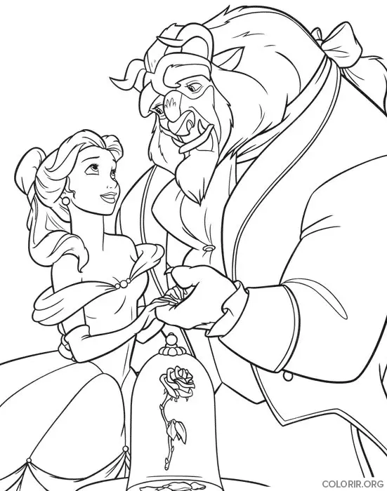 A Bela a Fera e a Rosa