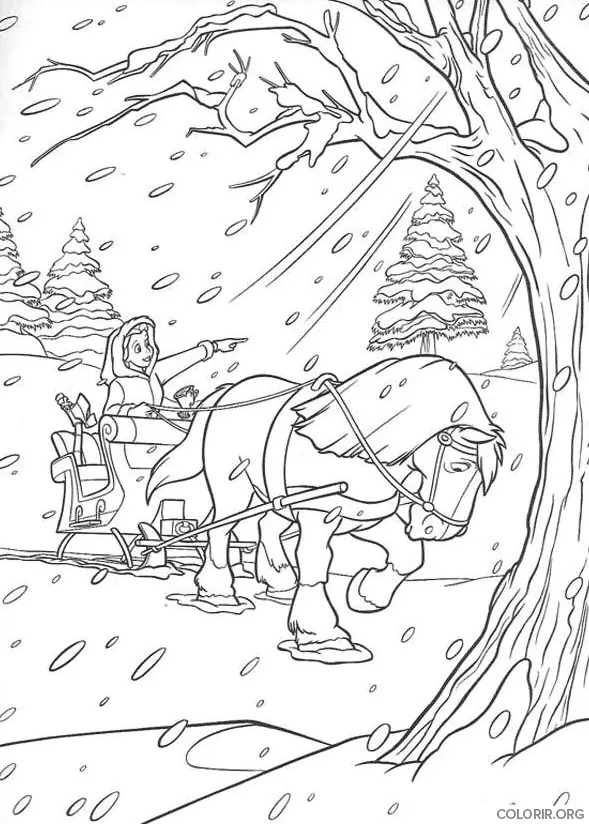 Bela andando de Cavalo na Chuva