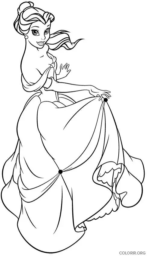 Bela exibindo seu Lindo Vestido