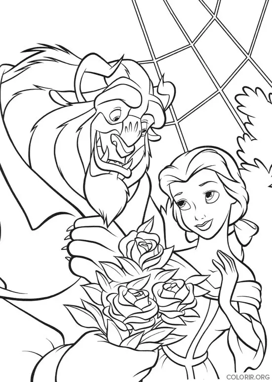 Bela recebendo Um Buque