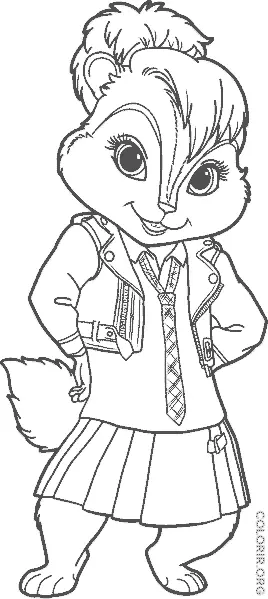 Esquilete para colorir 1