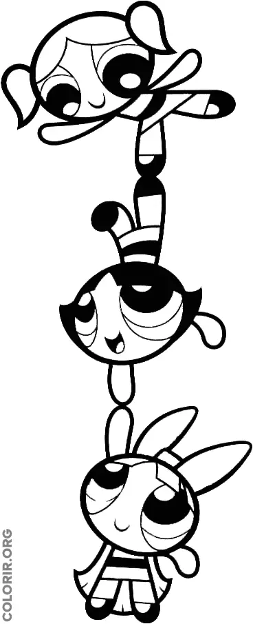 As Meninas Super Poderosas Se Equilibrando