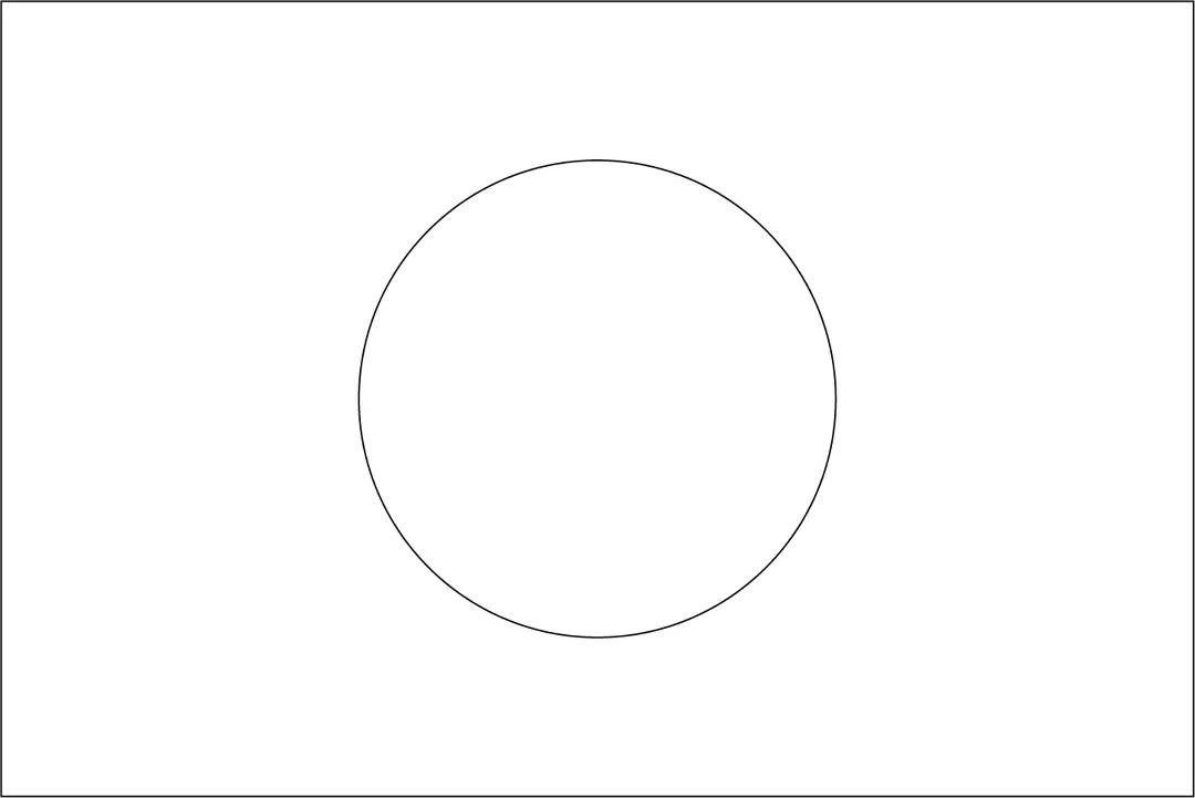 Bandeira do Japao para colorir