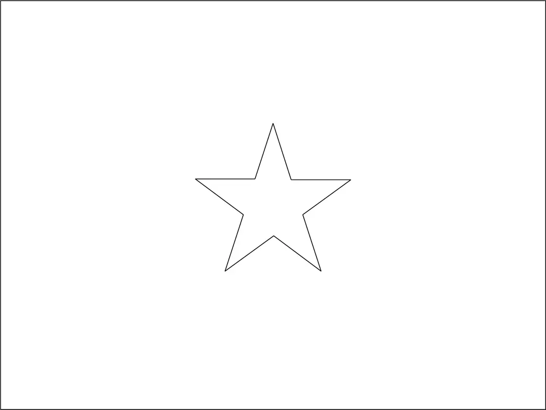 Bandeira do Vietna para colorir