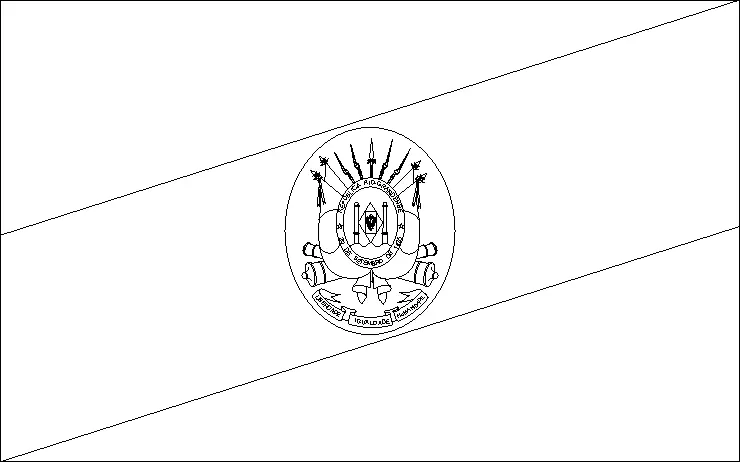 Bandeira Gaucha para colorir