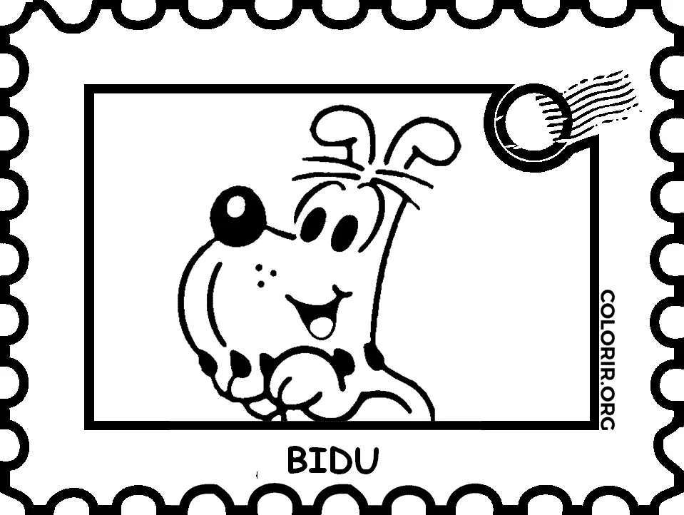 Selo Postal do Bidu