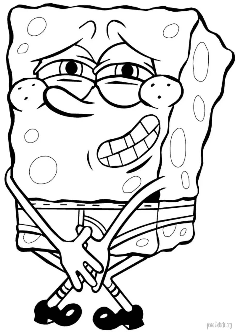 Bob Esponja de Cueca