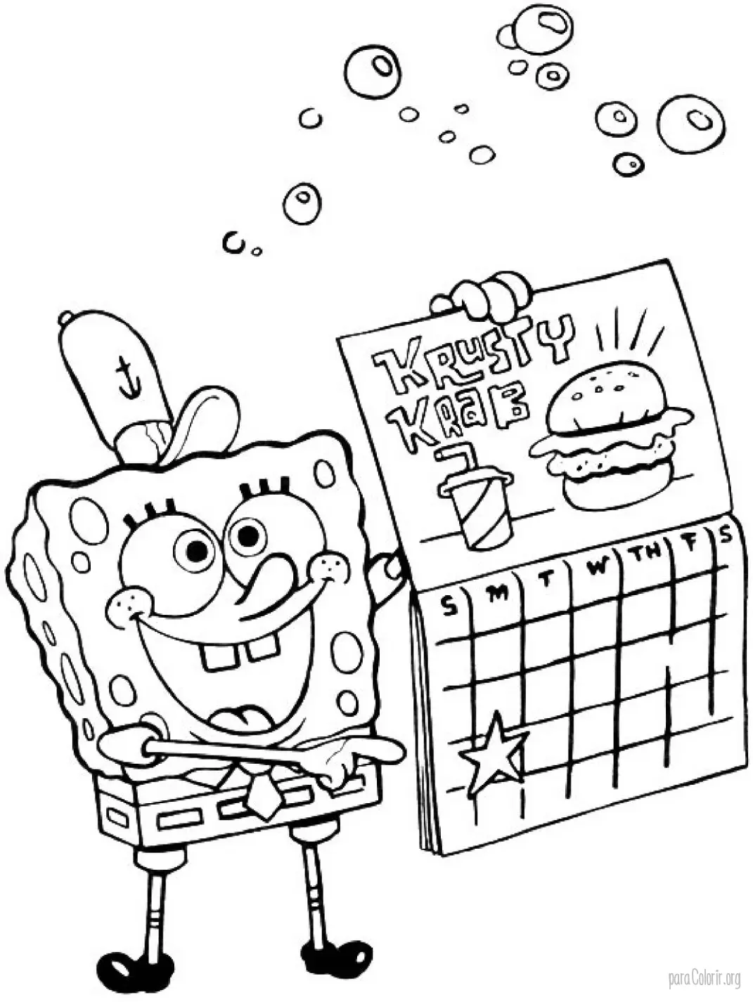 Bob Esponja e Calendario