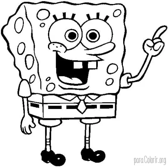 Bob Esponja para Imprimir e colorir