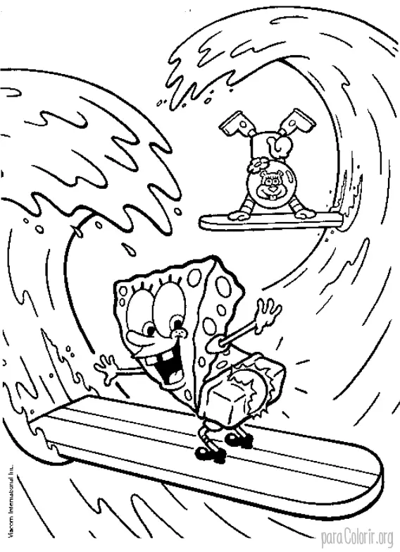 Bob Esponja Surfando