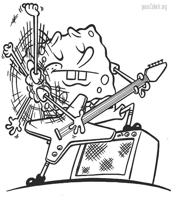 Bob Esponja Tocando Guitarra