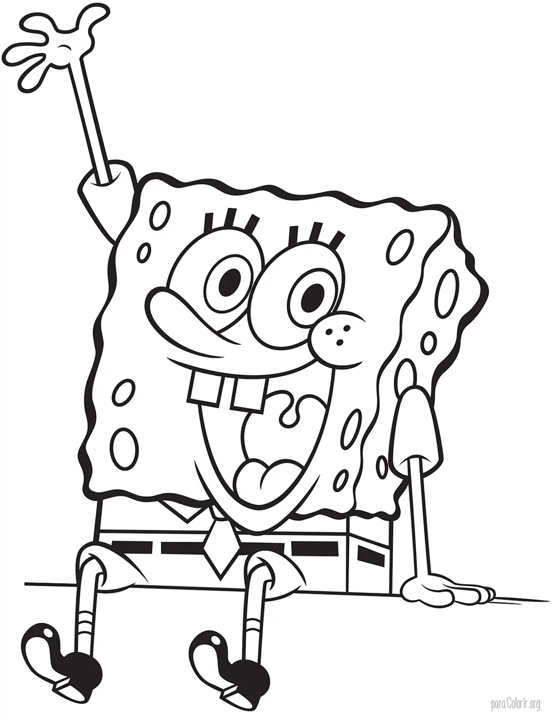 Desenho do Bob Esponja para colorir