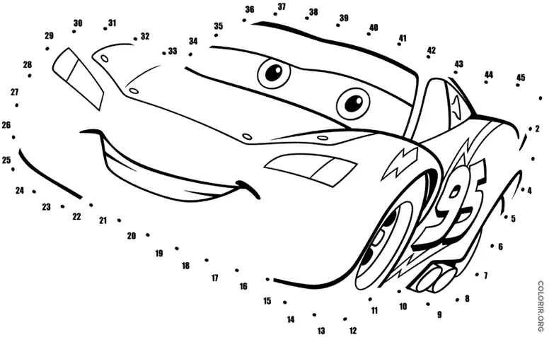 Jogo de Ligar Os Pontinhos de Carros