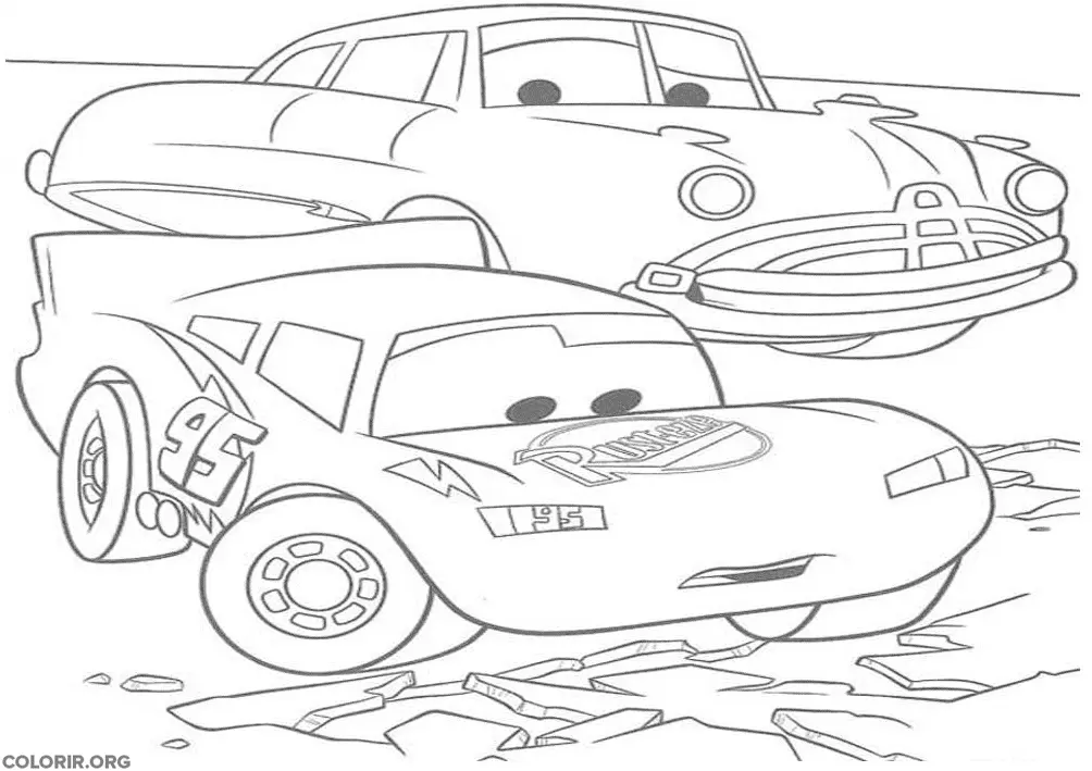 Relampago Mcqueen em Estrada Ruim