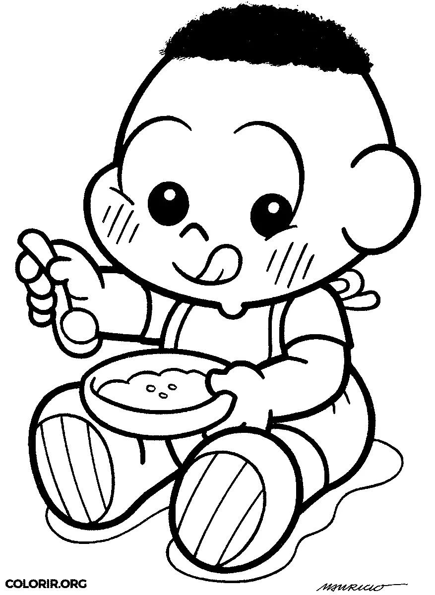 Cascao Baby para colorir