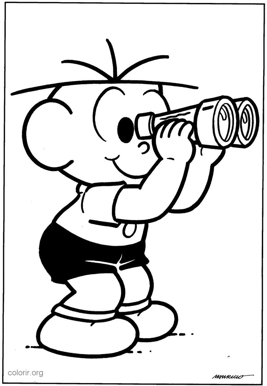 Cebolinha com Binoculos