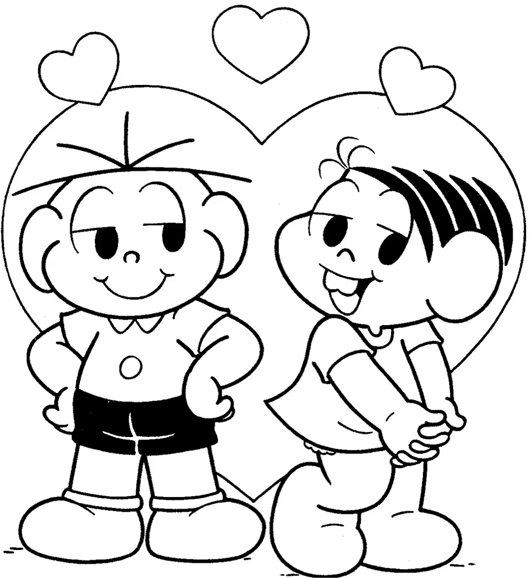 Cebolinha e Monica Apaixonados