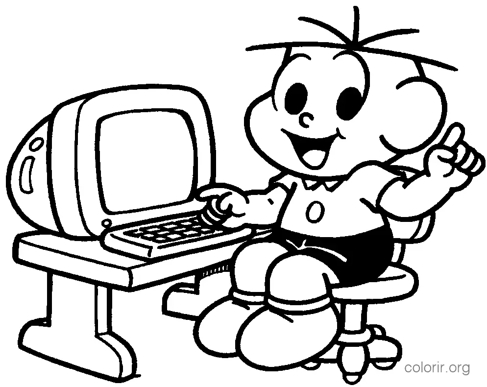 Cebolinha no Computador