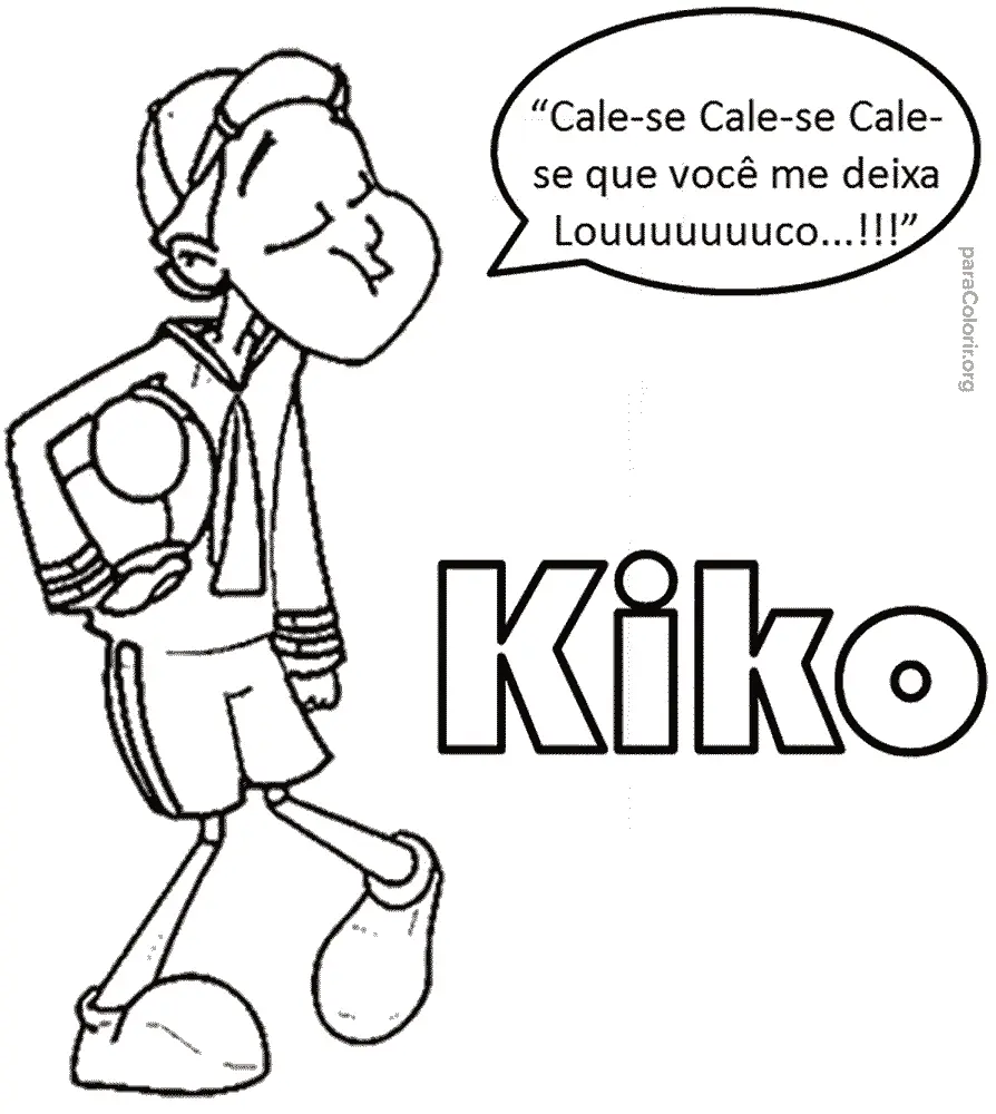Kiko para colorir