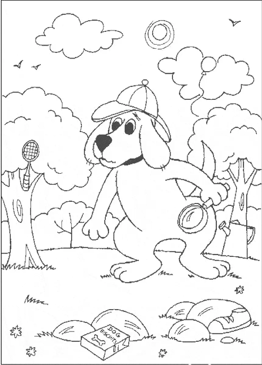 Clifford brincando de Detetive