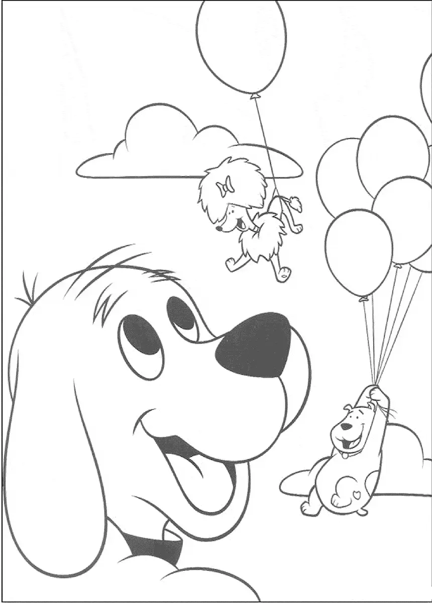 Clifford e Amigos com Baloes