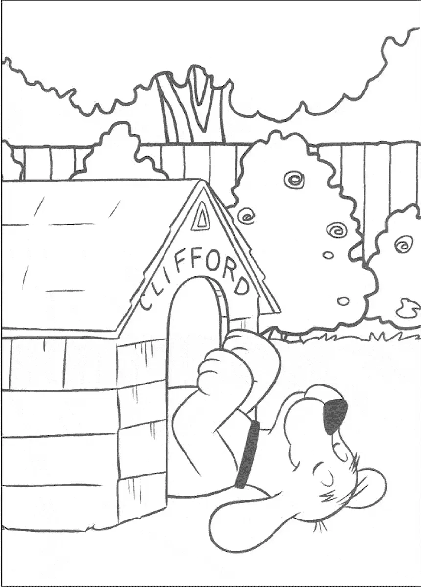 Clifford em sua Casinha