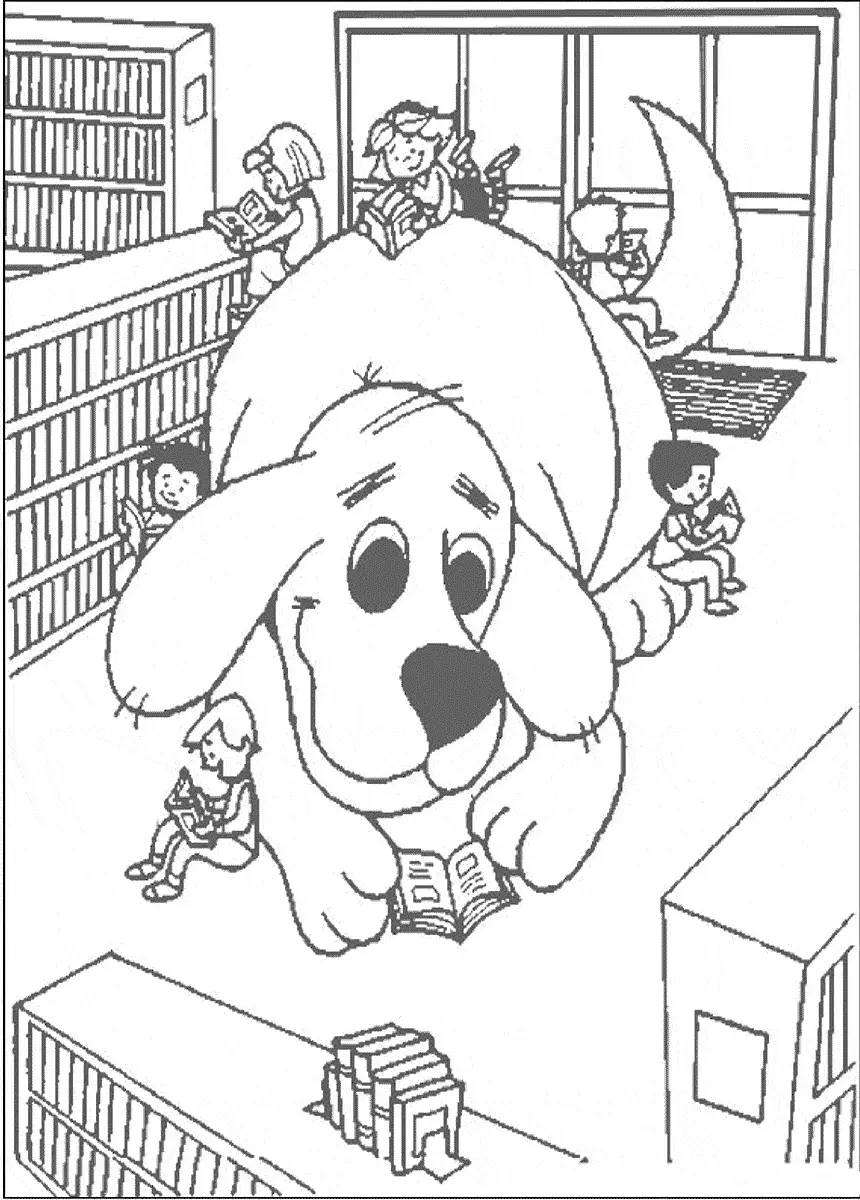 Clifford na Biblioteca