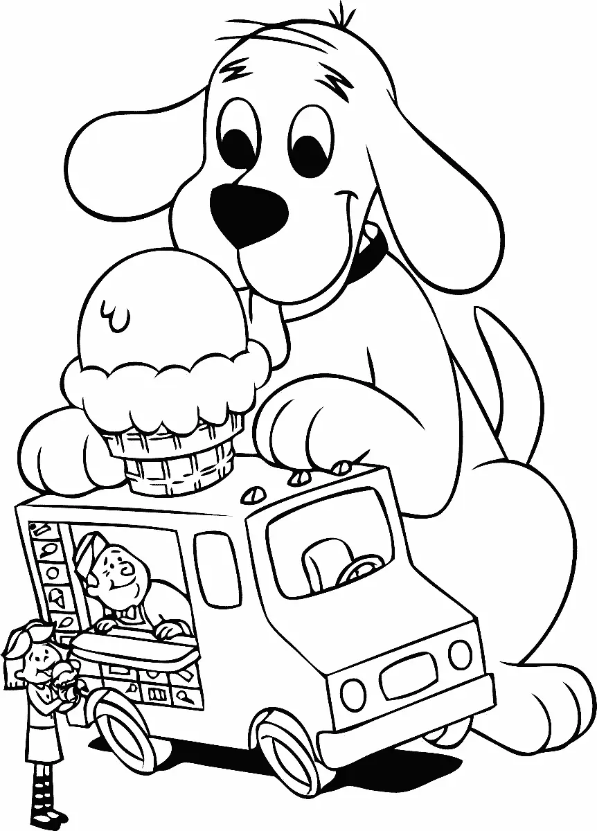 Clifford Tomando Sorvete