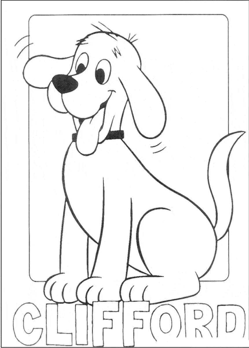 Desenhos do Cliford para colorir