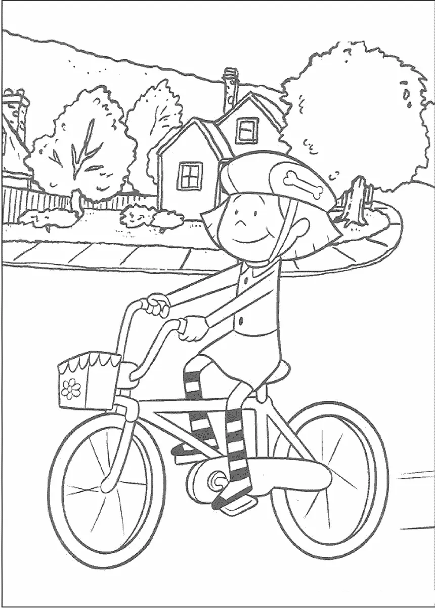 Emily andando de Bicicleta