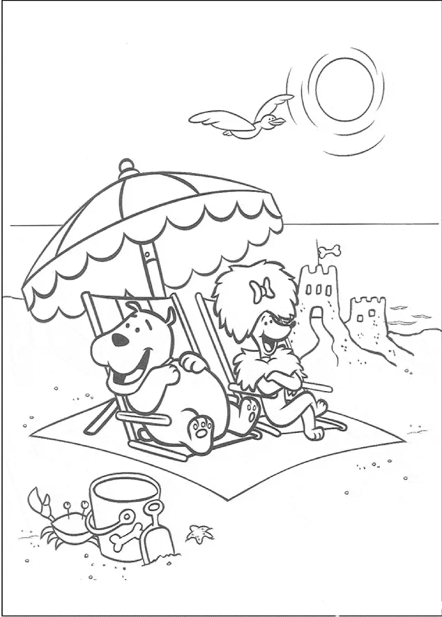 T Bone e Cleo na Praia