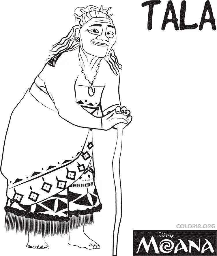Vovo Tala para colorir