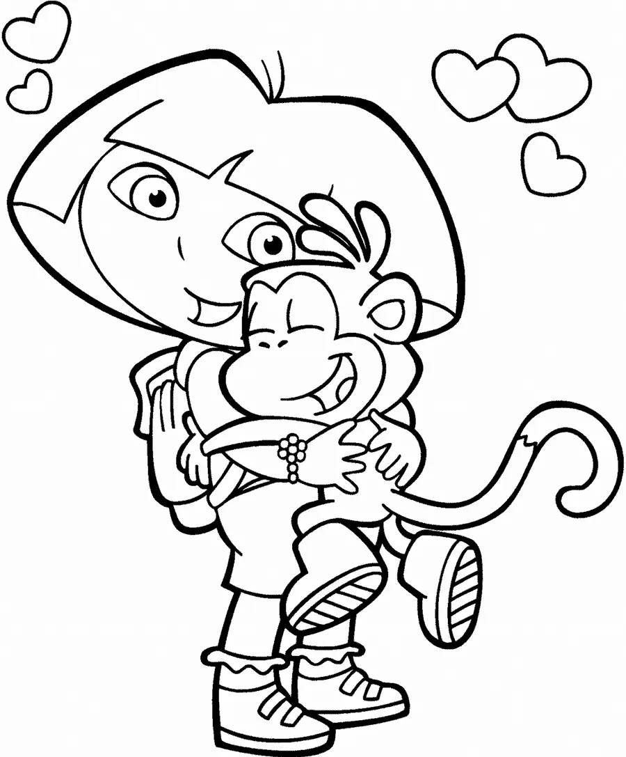 Dora Abrancando Botas