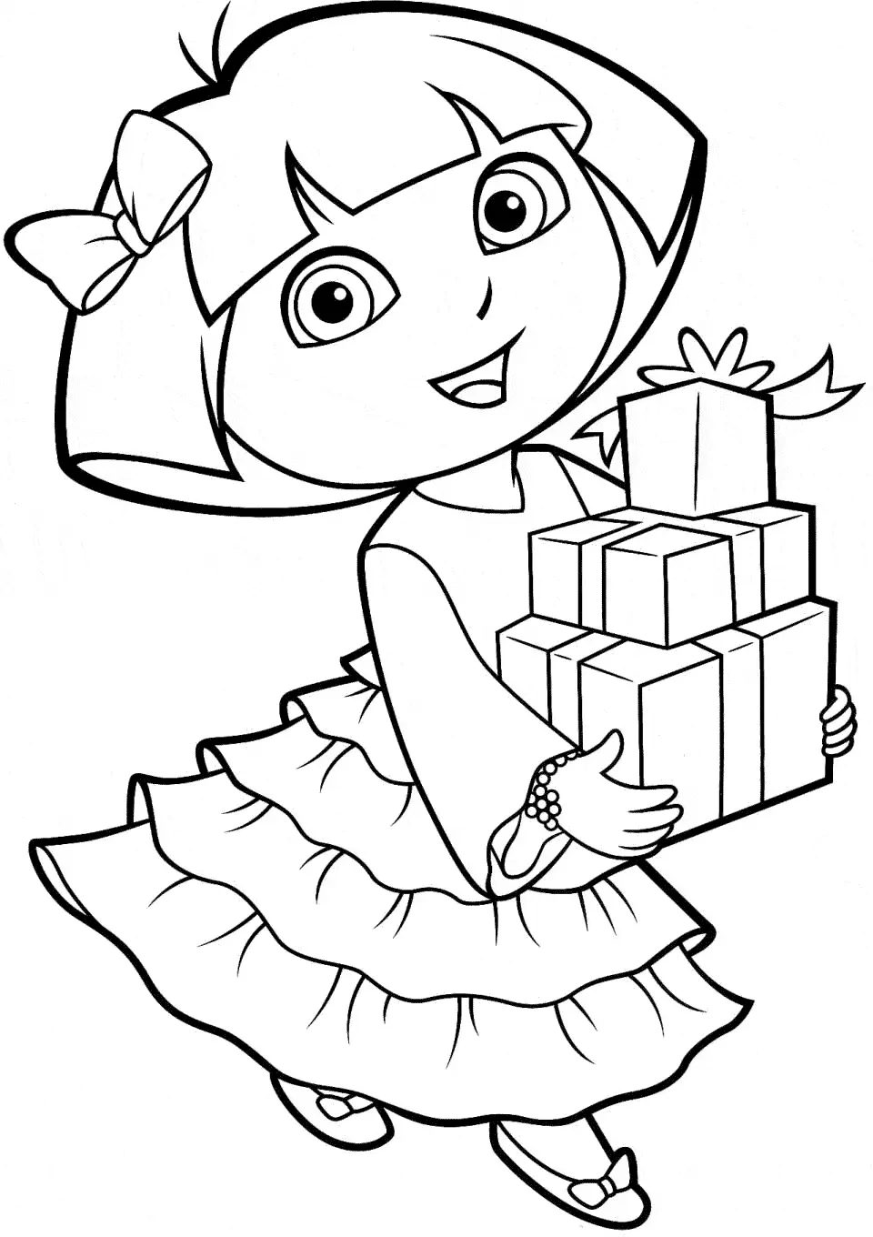 Dora Aventureira com Presentes