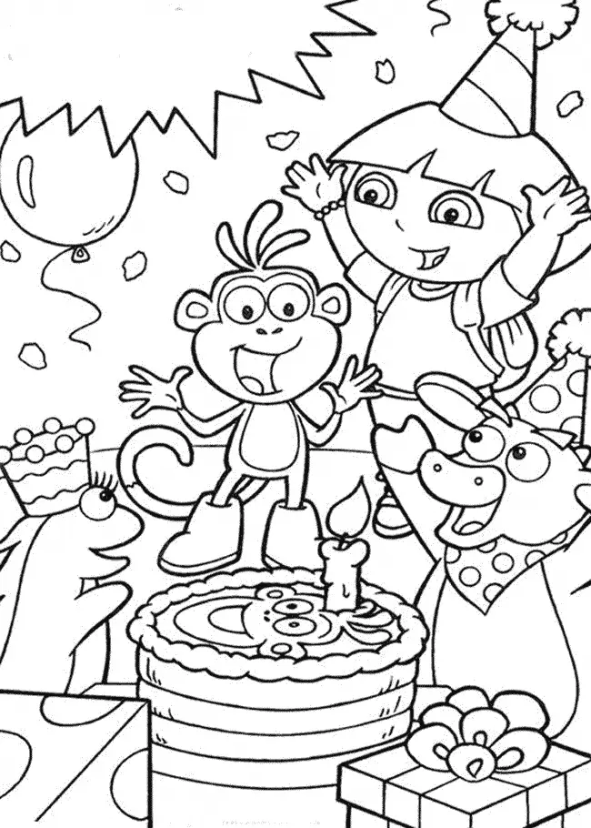 Dora Aventureira Comemorando Aniversario