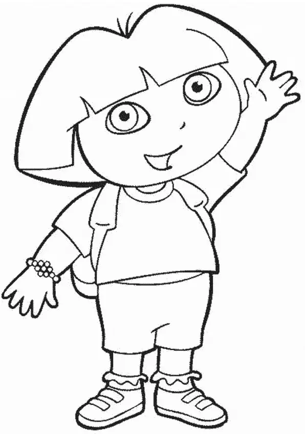 Dora Aventureira para colorir