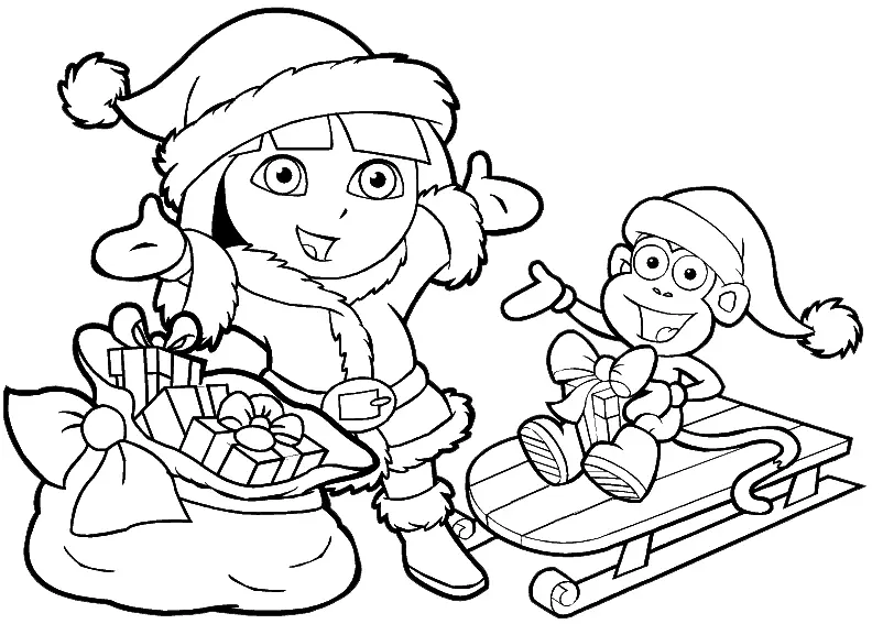 Dora e Botas no Natal