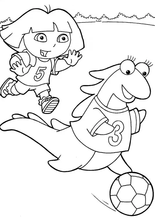 Dora e Isa jogando Futebol