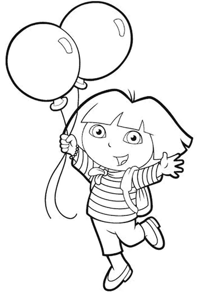 Dora Segurando Baloes