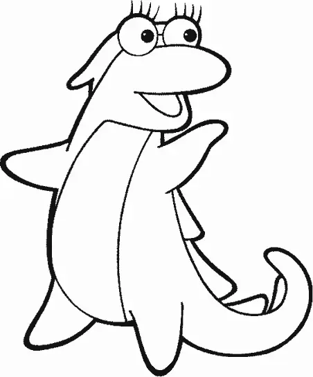 Isa da Dora Aventureira para colorir