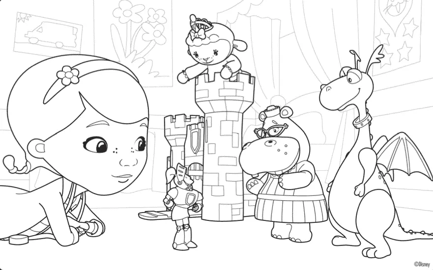 Doutora Brinquedos brincando de Castelo