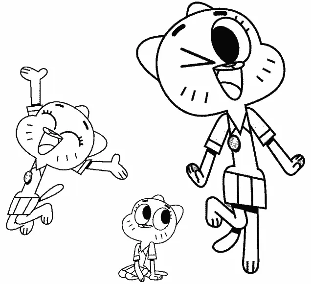 Nicole Jennifer Watterson de Gumball em Varias Poses