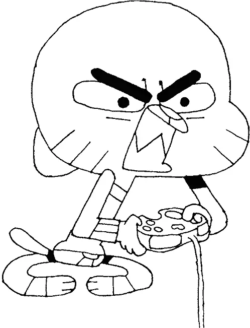 Gumball jogando Videogame
