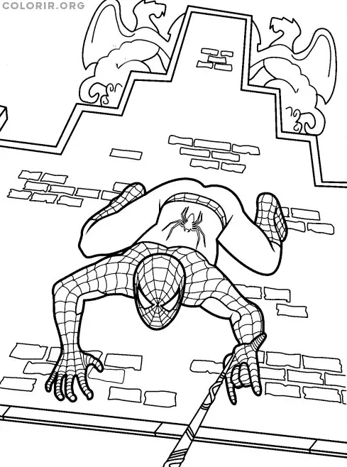 Homem Aranha Descendo Parede 