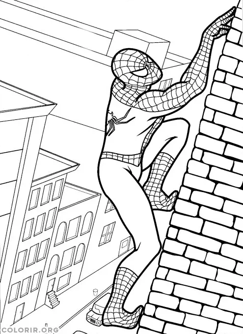 Homem Aranha Escalando Parede