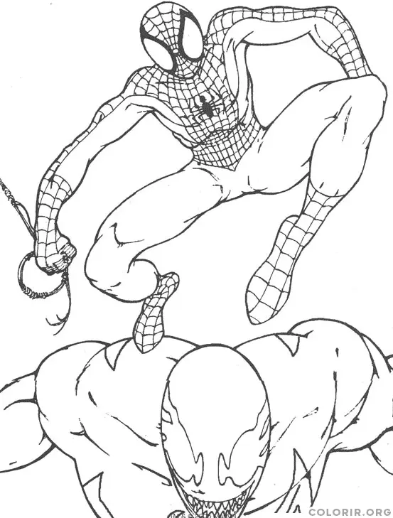 Homem Aranha Lutando Contra Vilao 2