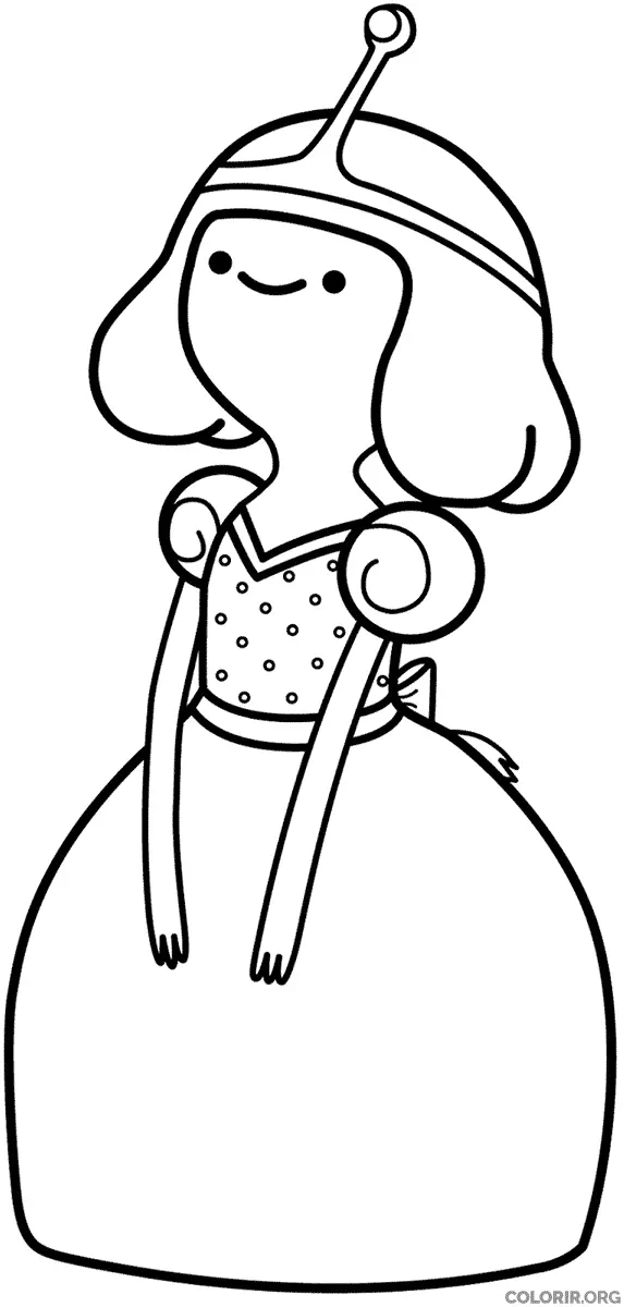 Princesa Jujuba para colorir