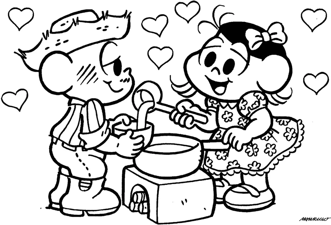 Desenho da Magali Apaixonada