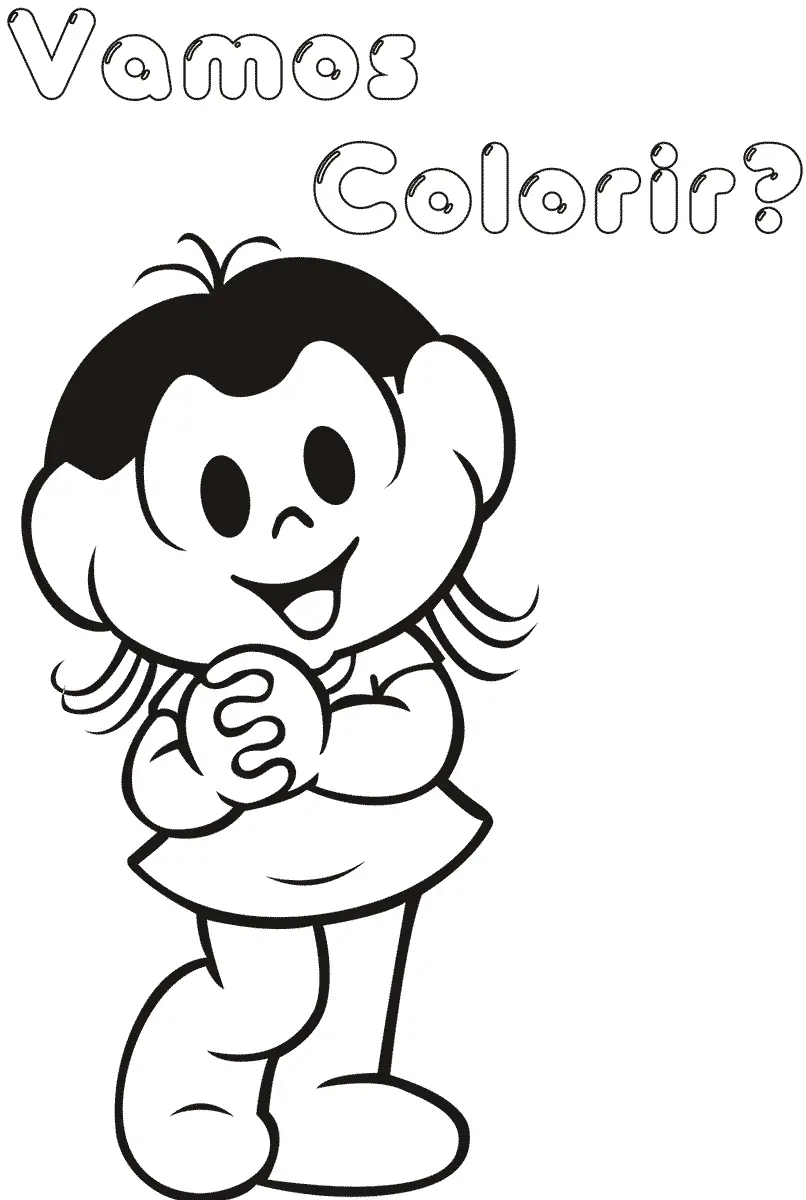 Magali Feliz para colorir