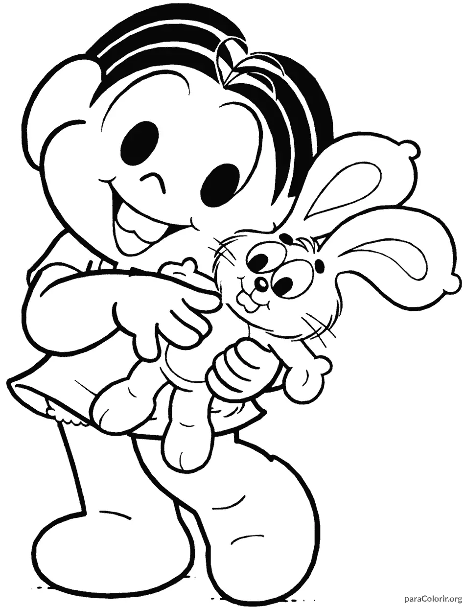 Desenho da Monica para Imprimir